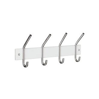 Smedbo BX1014 BESLAGSBODEN Decorative hooks for the home.  polished stainless steel/white